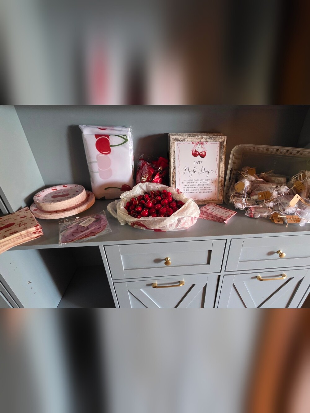 She's The Cherry On Top Baby Shower Decor